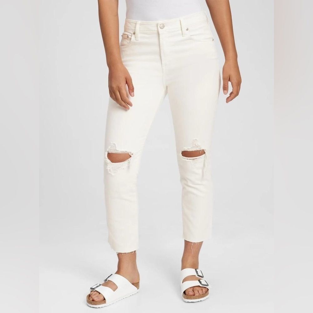 GAP Women's  Distressed Cropped Jeans